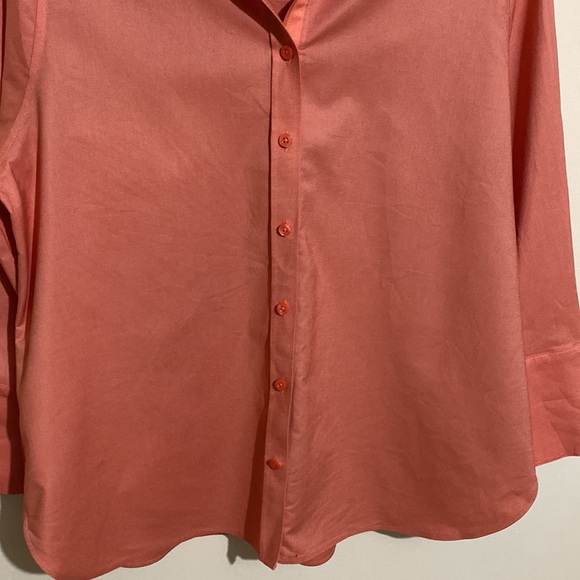 Chico's Women No-Iron Chic Stretch Shirt Button Up 3/4 Sleeve Size 14 - Picture 5 of 12